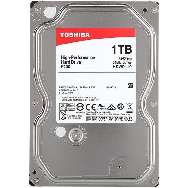 Toshiba P300 HDWD110 Internal Hard Drive - 1TB