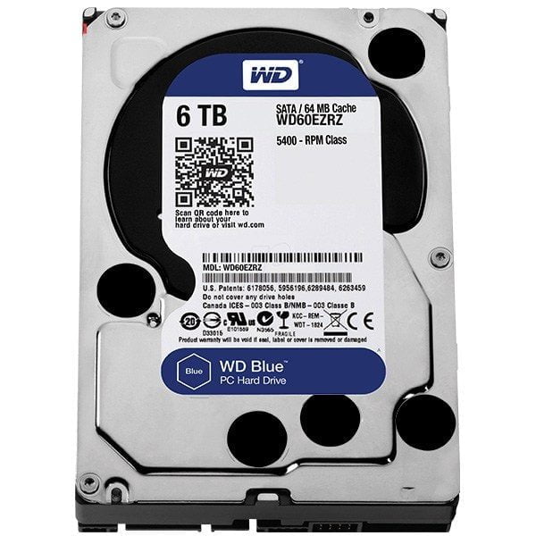 Western Digital Blue WD60EZRZ Internal Hard Drive - 6TB