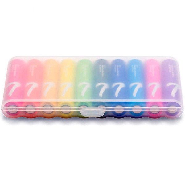 باتری نیم قلمی رنگین کمانی شیائومی Xiaomi Rainbow AAA Battery Pack Of 10
