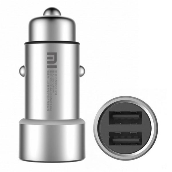 شارژر فندکی سریع دو پورت شیائومی Xiaomi Car Charger Metal Style