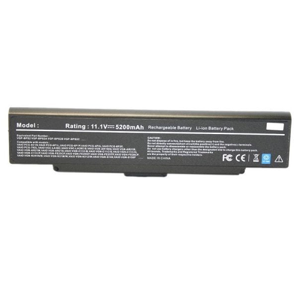 باتری لپ تاپ 6 سلولی مناسب برای لپ تاپ سونی VAIO PCG-6C1N